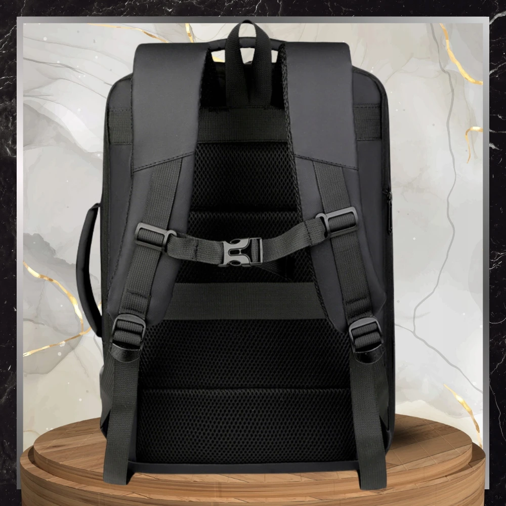 Kelioninis Bad&Bags Juodas Kelioninė kuprinė, skirta lėktuvo rankiniam bagažui USB CABIN Business