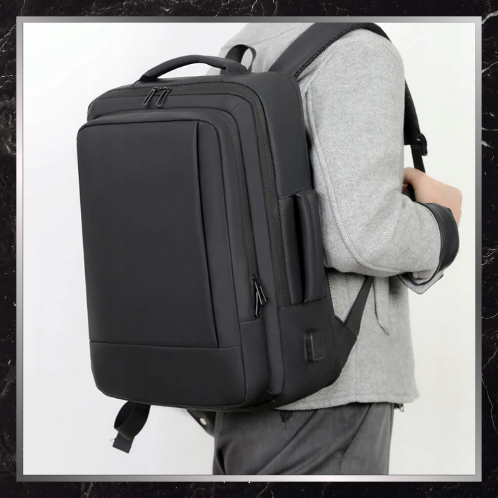 Kelioninis Bad&Bags Juodas Kelioninė kuprinė, skirta lėktuvo rankiniam bagažui USB CABIN Business