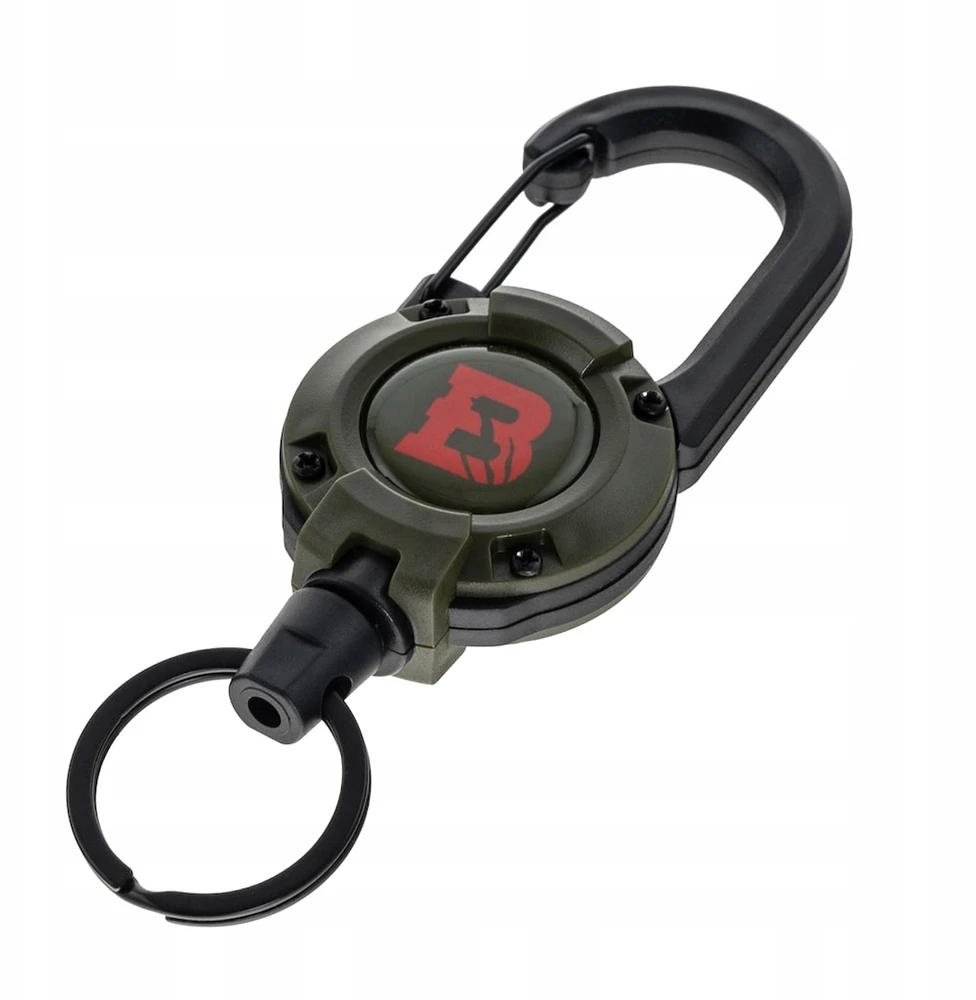 Badger Outdoor Įtraukiama virvė ištraukiama virvė Badger Lauko karabininis raktų pakabukas BO-RTR-5