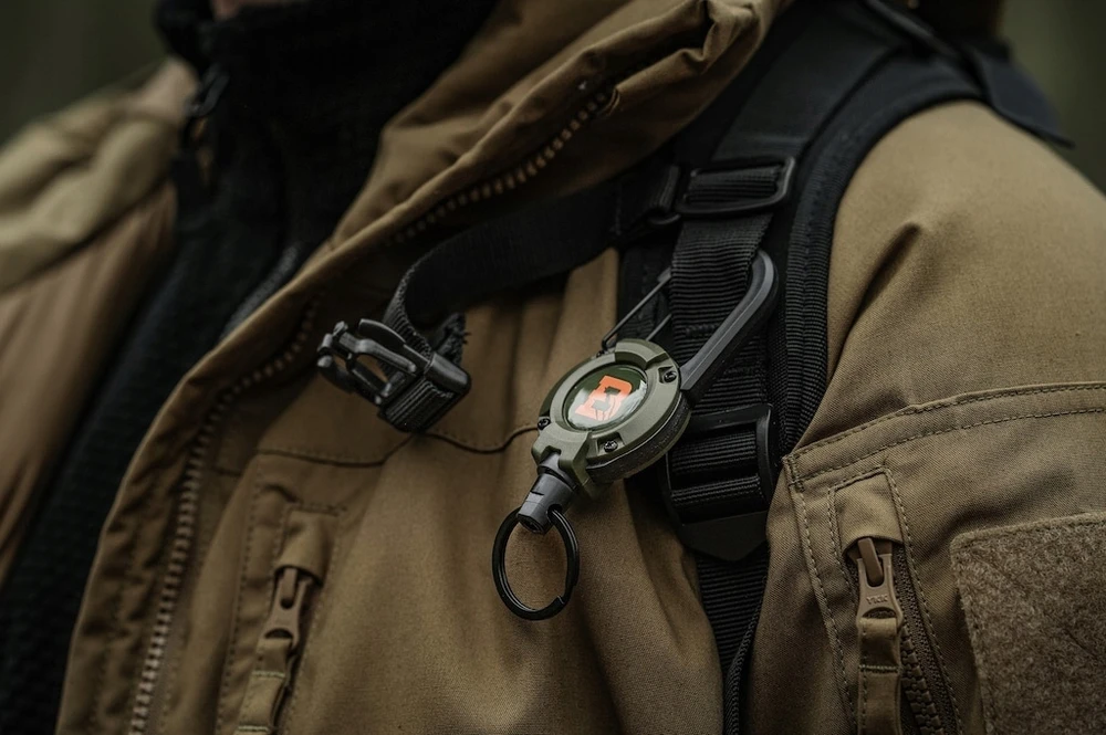 Badger Outdoor Įtraukiama virvė ištraukiama virvė Badger Lauko karabininis raktų pakabukas BO-RTR-5