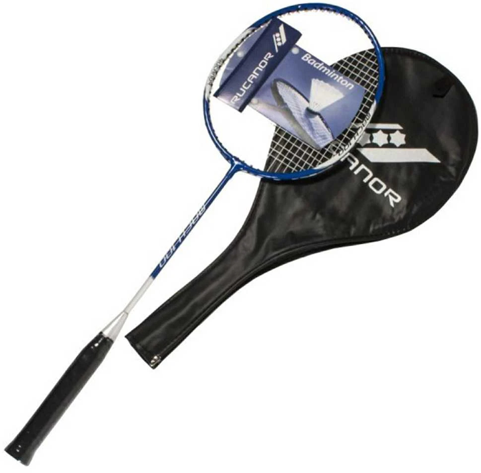 Badmintono raketė su dėklu ir etikete