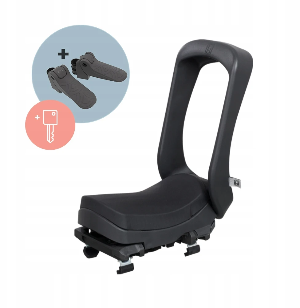 URBAN IKI Junior boot seat Juodas/Juodas SET key lock