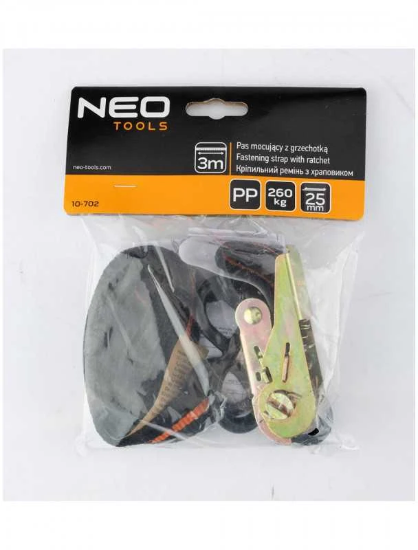 Bagažo tvirtinimo diržas NEO 10-702 25 mm x 3 m