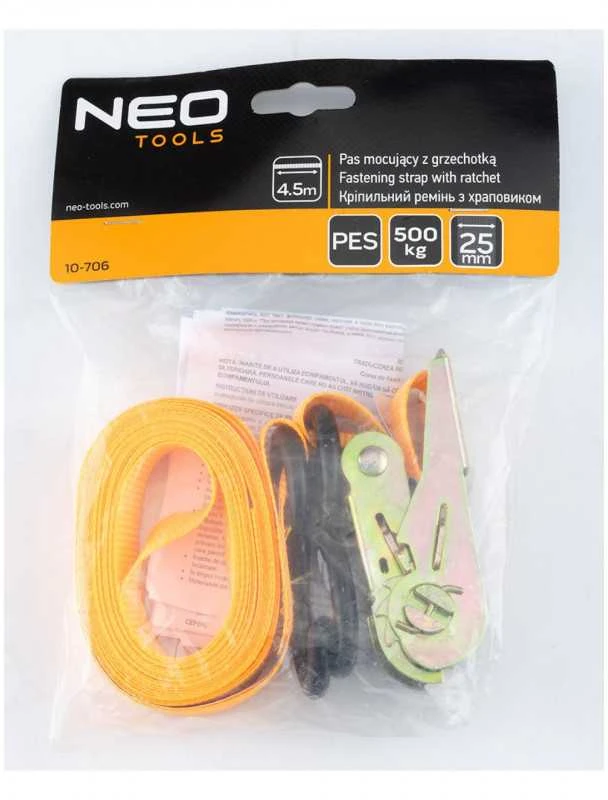 Bagažo tvirtinimo diržas NEO Tools 10-706 25 mm x 4,5 m