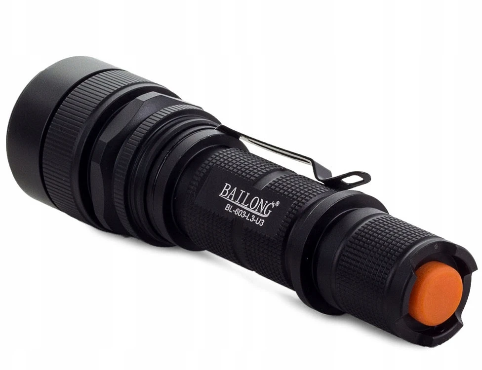 Žibintuvėlis Bailong 603 LED su CREE XM-L T6 dioda ir USB krovimu