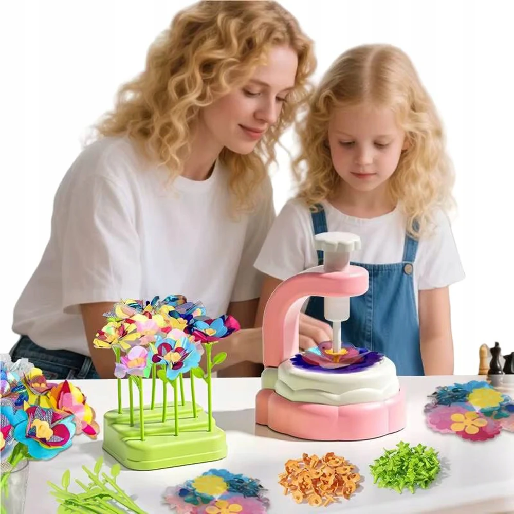 Bajkowy Kuferek 3D FLOWER MAKER KŪRYBINIS RINKINYS XXL 160 EL DIY puokštės