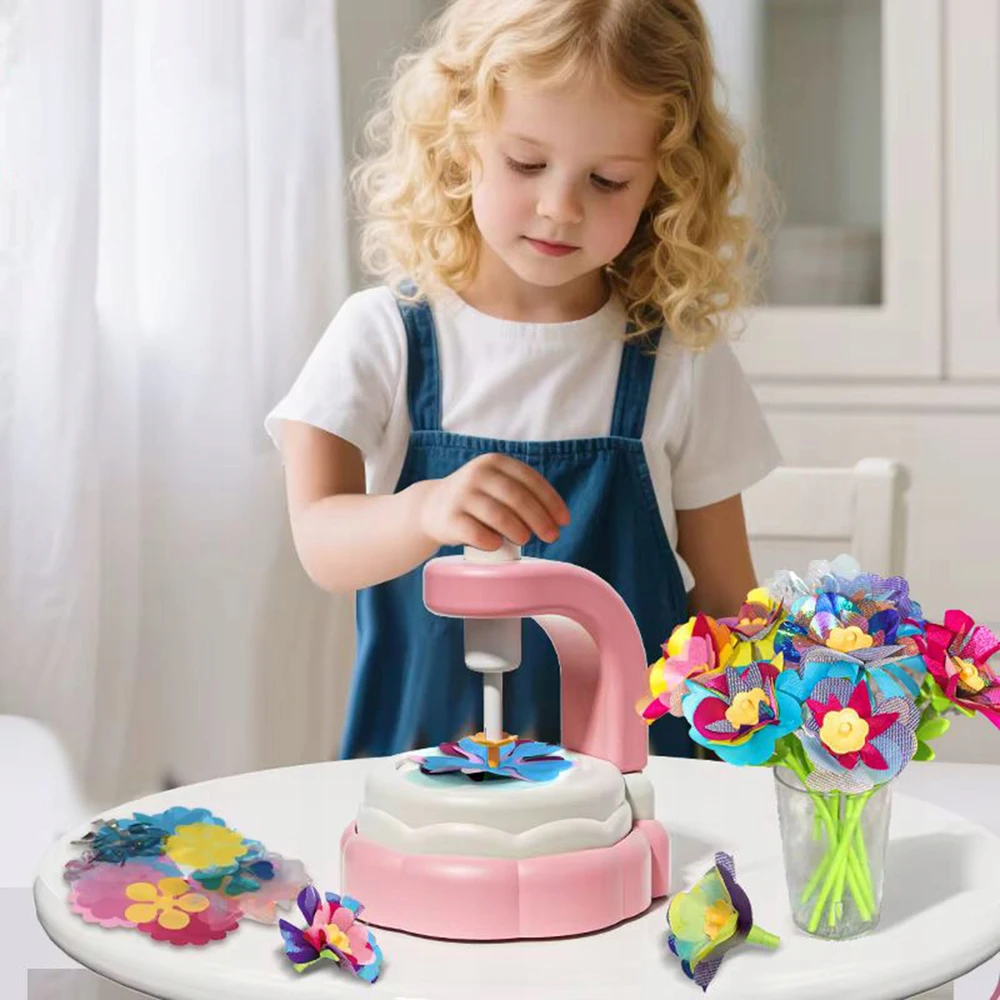 Bajkowy Kuferek 3D FLOWER MAKER KŪRYBINIS RINKINYS XXL 160 EL DIY puokštės
