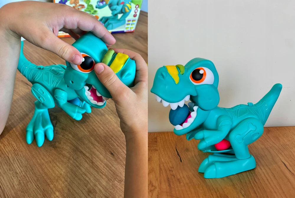 Bajkowy Kuferek CASTRY PASTE FUN FEED DINOZAURO + PRIEDŲ RINKINYS