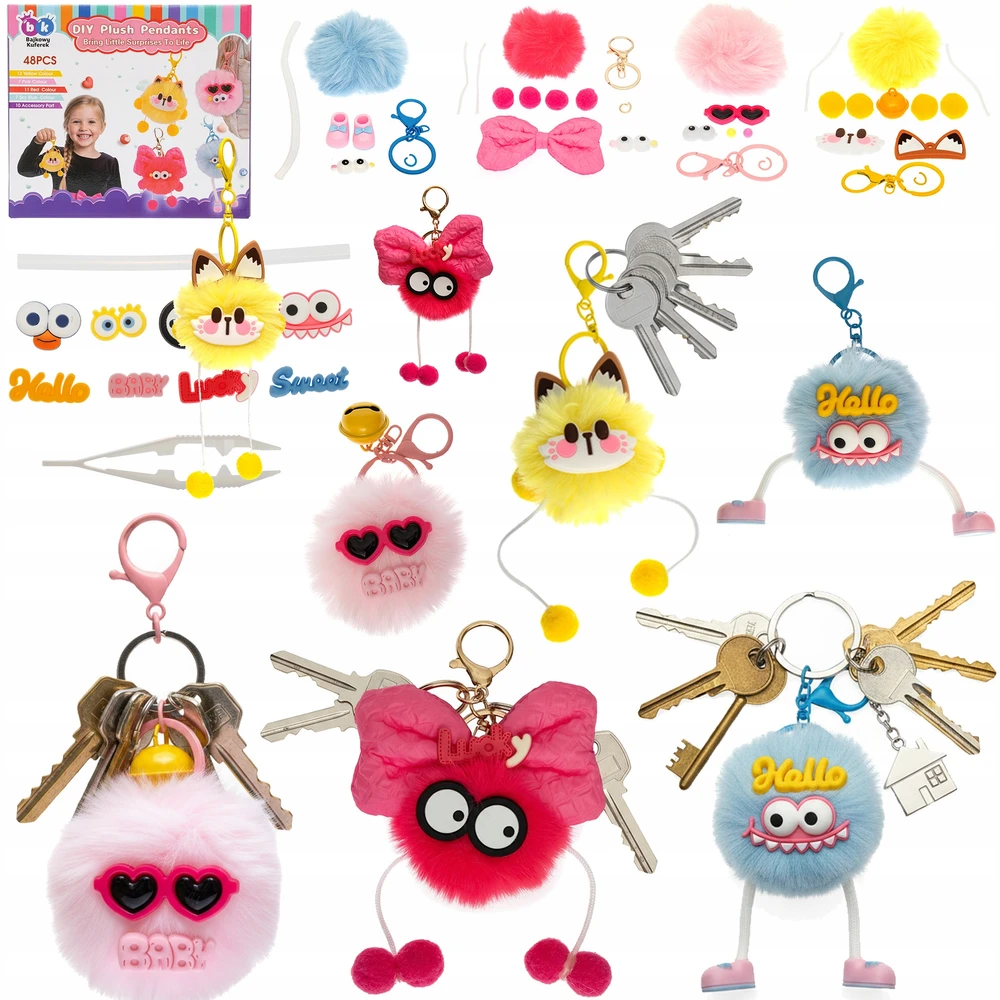 Bajkowy Kuferek KEY RING KEY RING KEY RINGS PUUKINIS KURIŠINĖS RAKTŲ ŽIEDAS