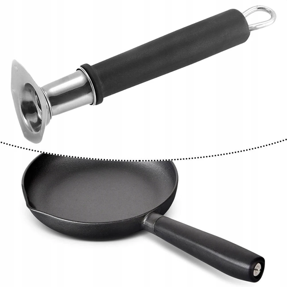 Bakelito puodo rankena virimo reikmenys, reikmenys, pieno keptuvės Yukihira 20cm juodos