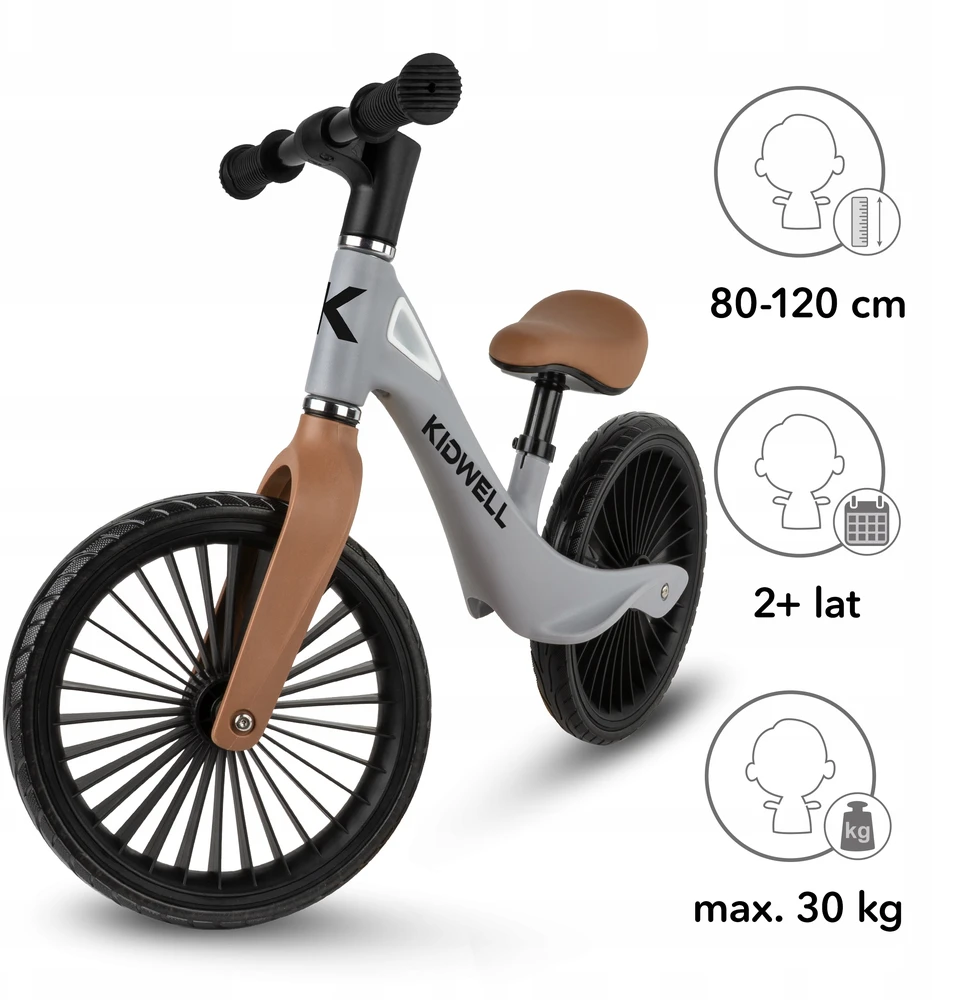 BALANCE DVIRAČIO KIDWELL NIX RATAI 12" ŠVIESUS, REGULIUOJAMAS, PILKAS RUDAS