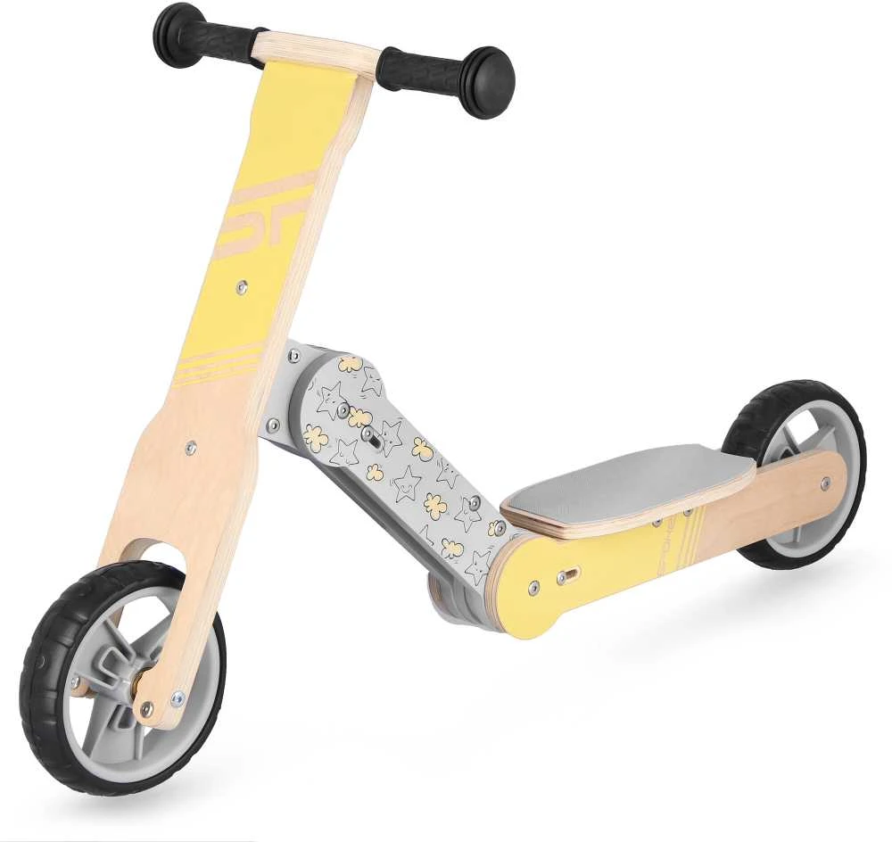 Balansinis dviratukas Woo Ride Duo 2in1 Spokey maks.40kg medinis