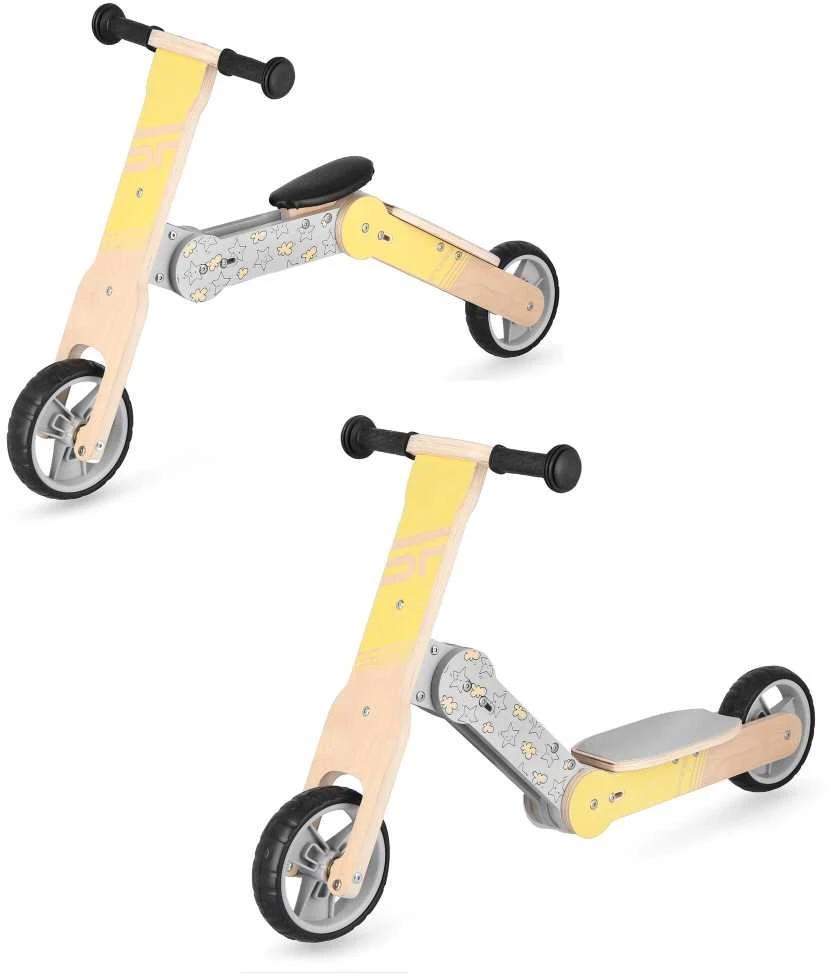 Balansinis dviratukas Woo Ride Duo 2in1 Spokey maks.40kg medinis