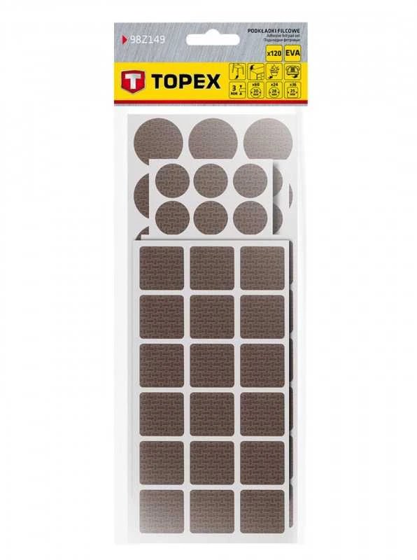 Baldiniai Padėkliukai TOPEX 98Z149 (120 vnt., Ruda)