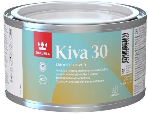 Baldų lakas TIKKURILA KIVA 30, pusiau matinis, EP bazė, 0,9 l
