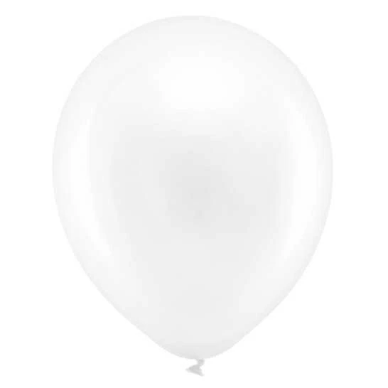 PartyDeco Ekologiški balionai "Balti", 30 cm, 10vnt