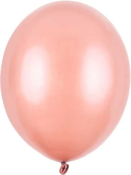 PartyDeco Stiprūs balionai Auksiniai, blizgūs 30 cm, 50vnt