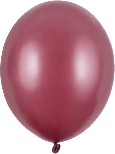 PartyDeco Stiprūs balionai Kaštono spalvos, blizgūs 30 cm, 50vnt
