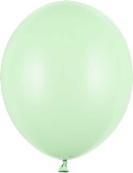 PartyDeco Stiprūs balionai Pistacijų žalia 30 cm, 50vnt