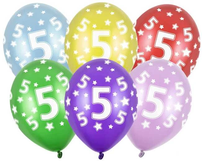 Balionai 5-as gimtadienis 30cm stiprūs