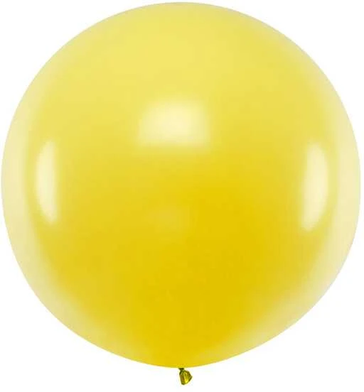 Party Deco Balionas 1m skersmens geltonas