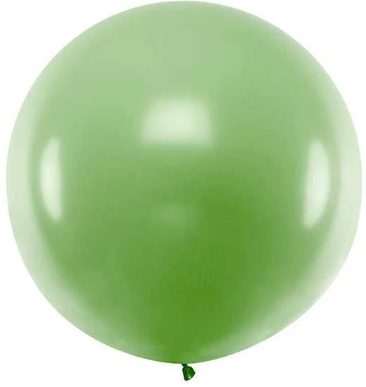 Party Deco Balionas 1m skersmens šviesiai žalias matinis