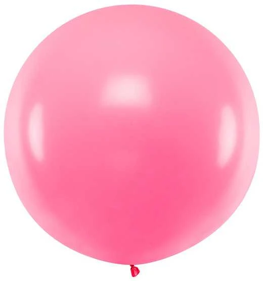 Party Deco Balionas 1m skersmens rožinis
