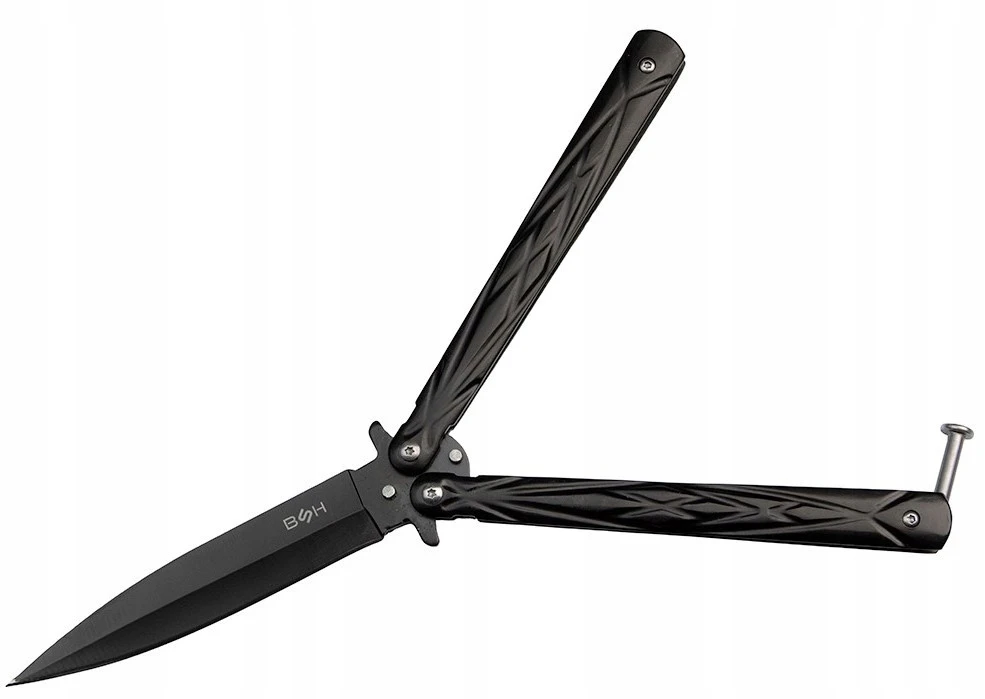 Balisong peteliškės peilis BSH Adventure juodas plienas 420 CSGO N480