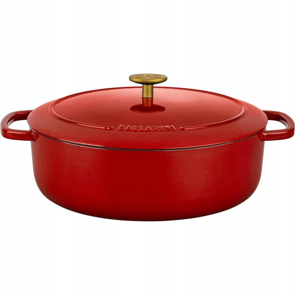 Ketaus puodas BALLARINI BELLAMONTE, 4.5 L, raudonos spalvos