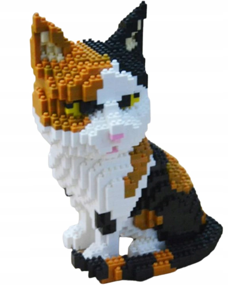 Balody KONSTRUKCINIŲ BLOKŲ RINKINYS CAT 1300 EL MICRO BLOKŲ MODELIO PAVEIKSLAS