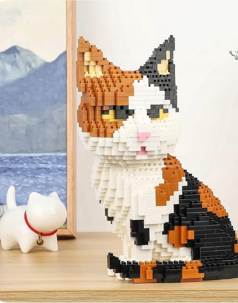 Balody KONSTRUKCINIŲ BLOKŲ RINKINYS CAT 1300 EL MICRO BLOKŲ MODELIO PAVEIKSLAS