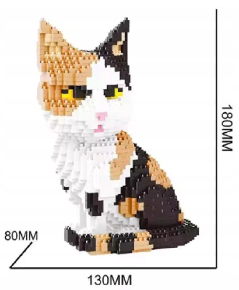 Balody KONSTRUKCINIŲ BLOKŲ RINKINYS CAT 1300 EL MICRO BLOKŲ MODELIO PAVEIKSLAS