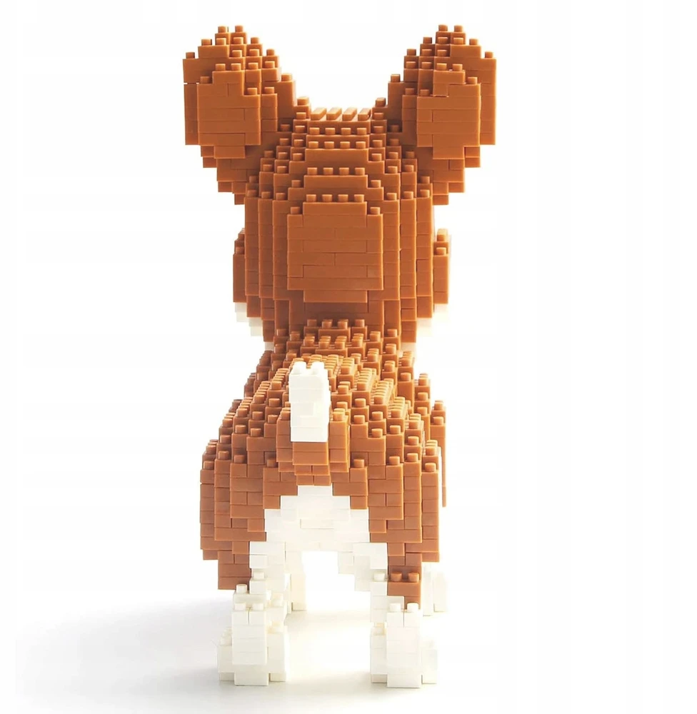 BALODY KŪRYBINIAI BLOKIAI CORGI DOG STATYTI KONSTRUKCINIUS BLOKIUS ŠUNŲ VEISLĖS