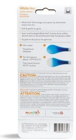 MUNCHKIN šaukšteliai reaguojantys į karštį 4 vnt. Hot Safety Spoons 4m+ 011522