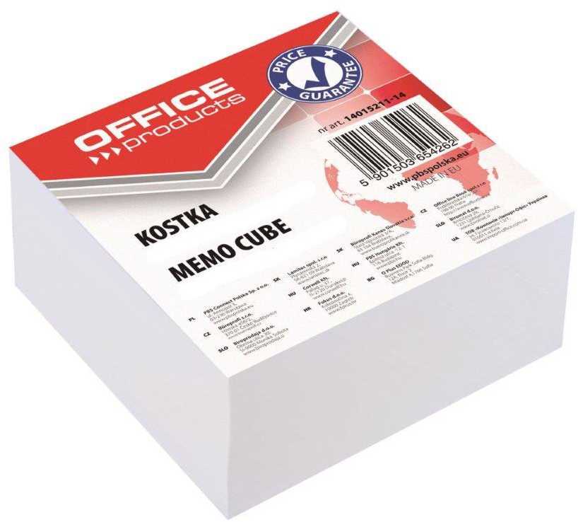 Lean School Office Products Kubas baltas klijuotas OFFICEproducts