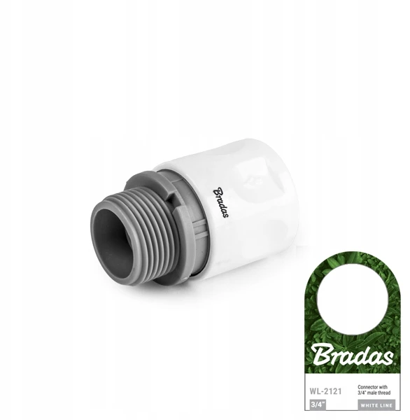 Bradas Greitas sujungimas Baltas Line ¾" išorinis sriegis x GSV