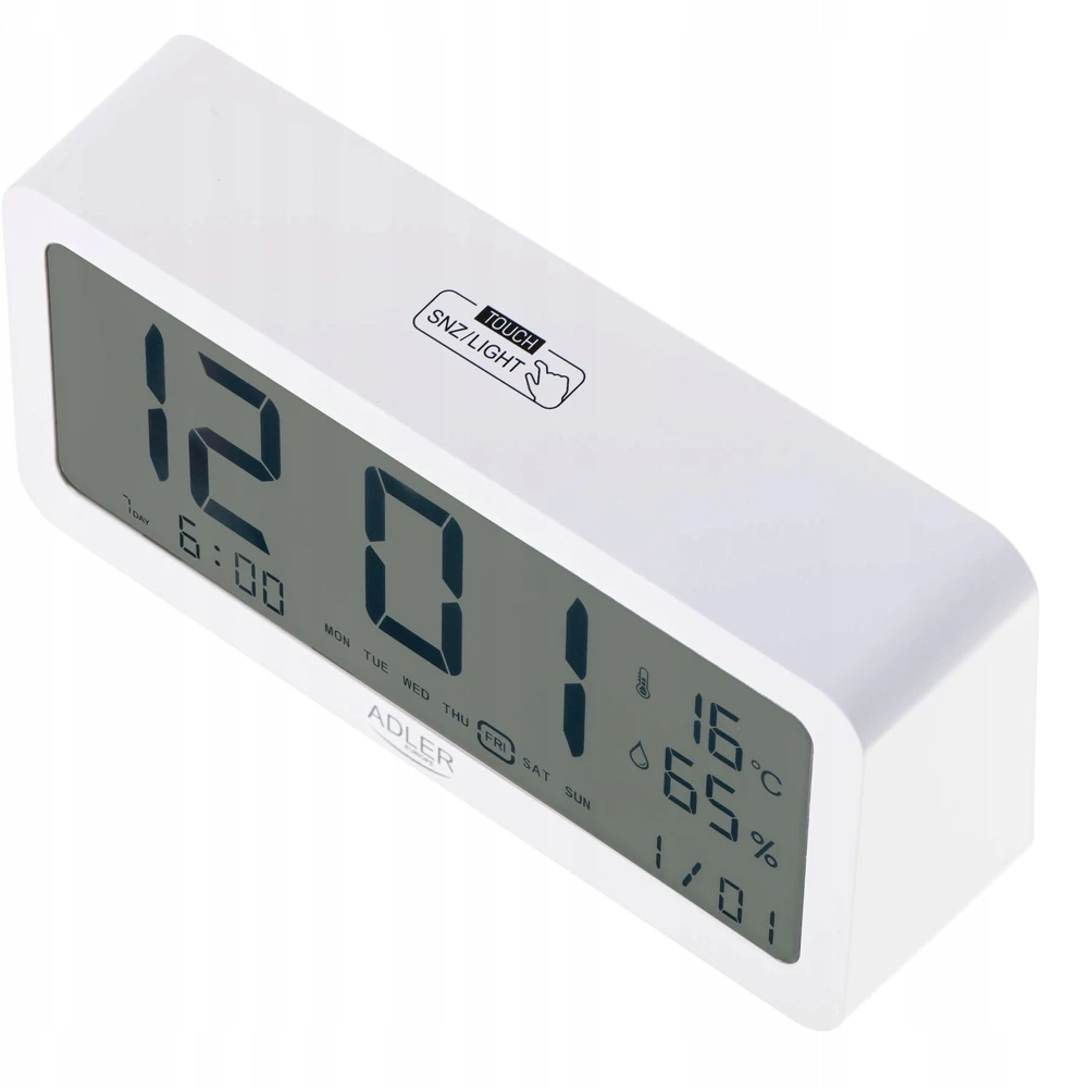 Adler | Žadintuvas | AD 1195w | Signalizacijos funkcija | Baltas
