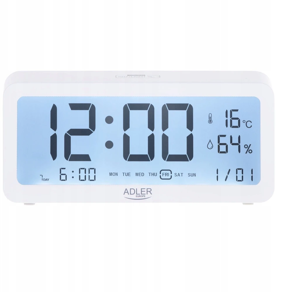 Adler | Žadintuvas | AD 1195w | Signalizacijos funkcija | Baltas
