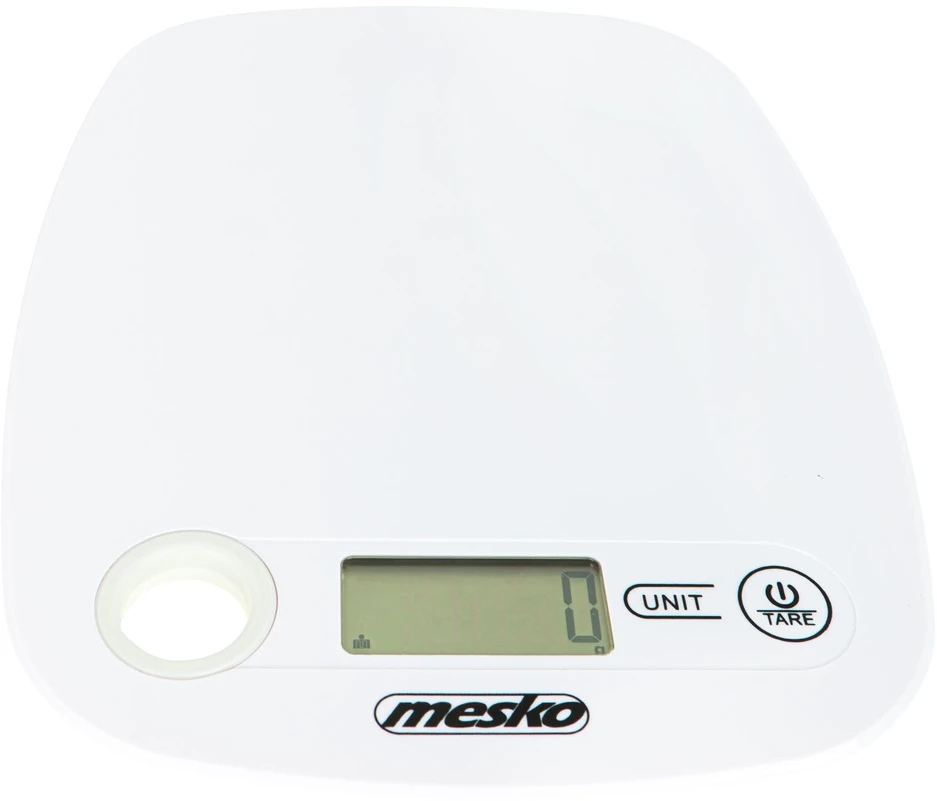 Mesko | Virtuvinės svarstyklės | MS 3159w | Maximum weight (capacity) 5kg | Graduation 1 g | Ekranas type LCD | Baltas