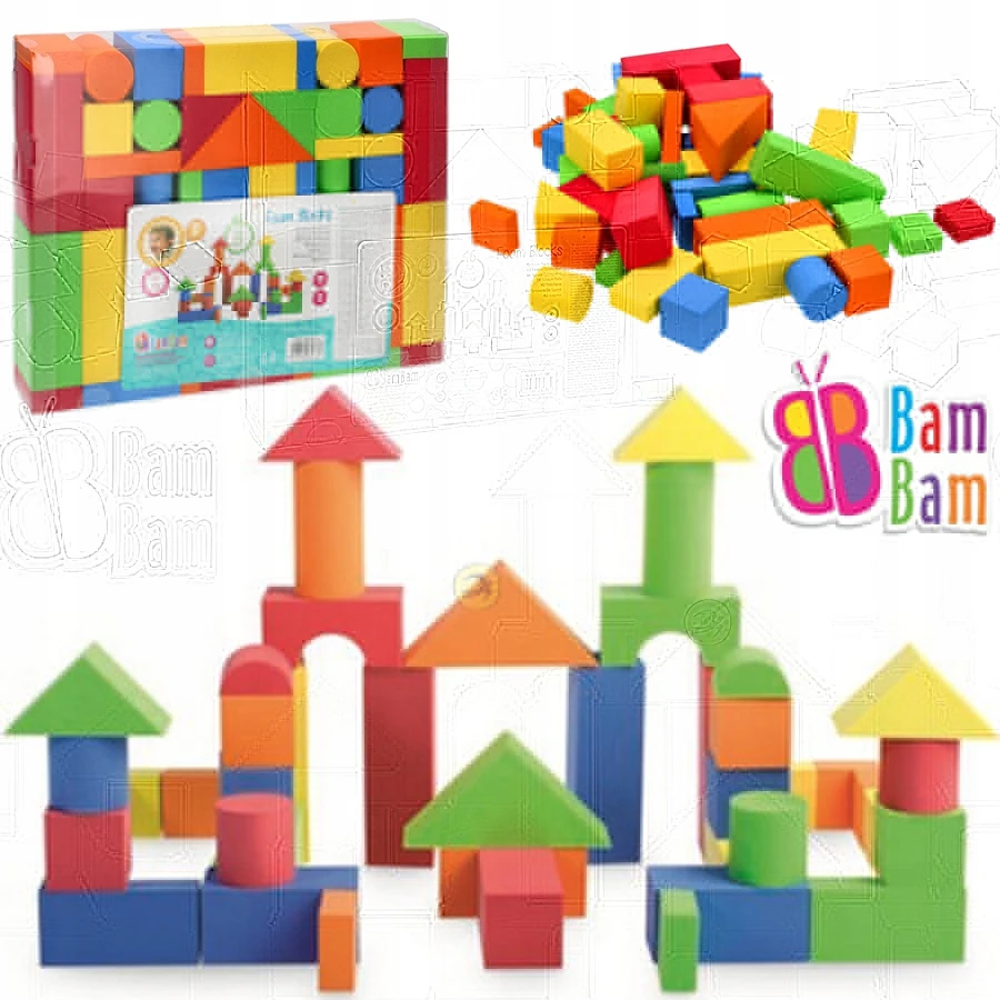 Bambam Putplasčio blokeliai. Bam Bam