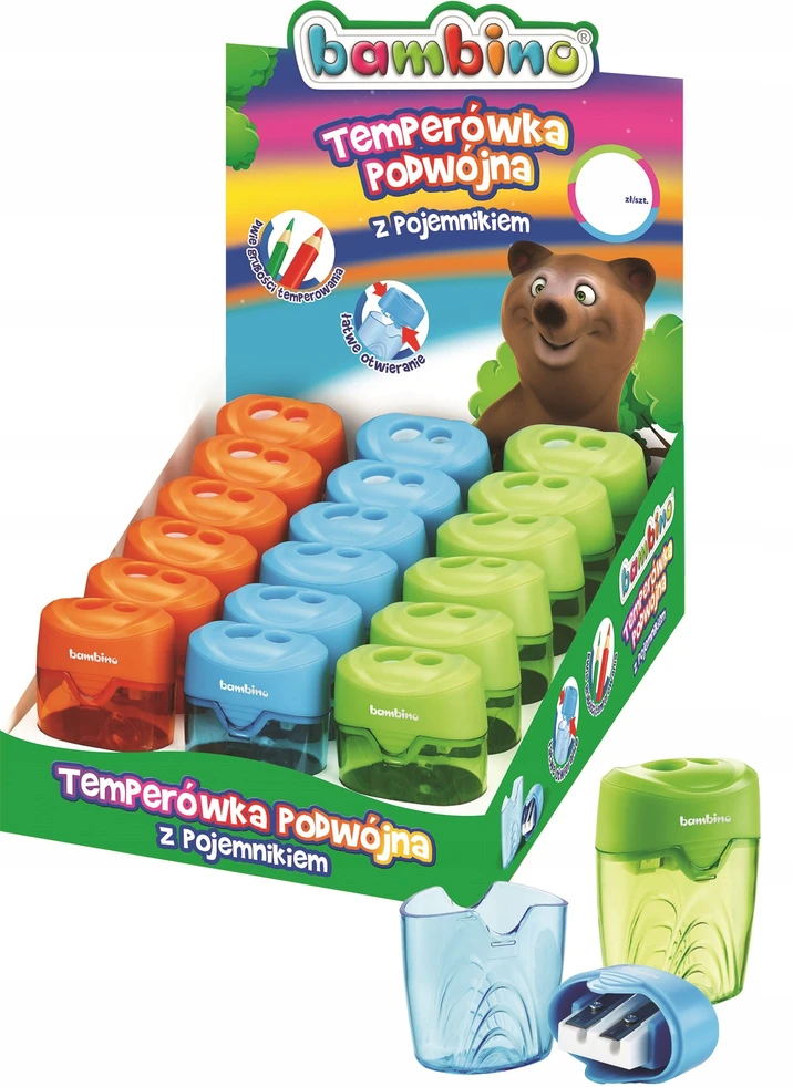 Bambino dviguba drožtukas su talpa, oranžinis