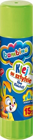 Bambino klijai lazdelėje 15g mokyklai, dekoravimui