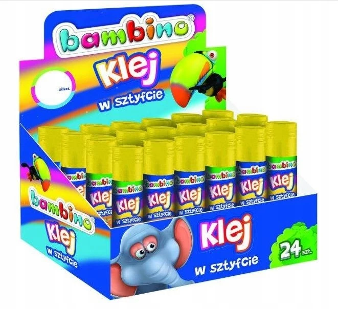 Bambino klijai lazdelėje 15g mokyklai, dekoravimui