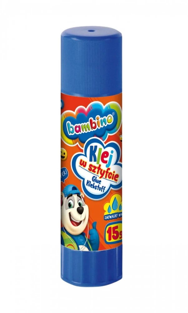 Bambino klijai lazdelėje 15g mokyklai, dekoravimui