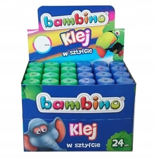 Bambino klijai lazdelėje 15g mokyklai, dekoravimui