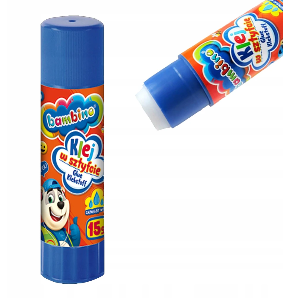 Bambino klijai lazdelėje 15g mokyklai, dekoravimui