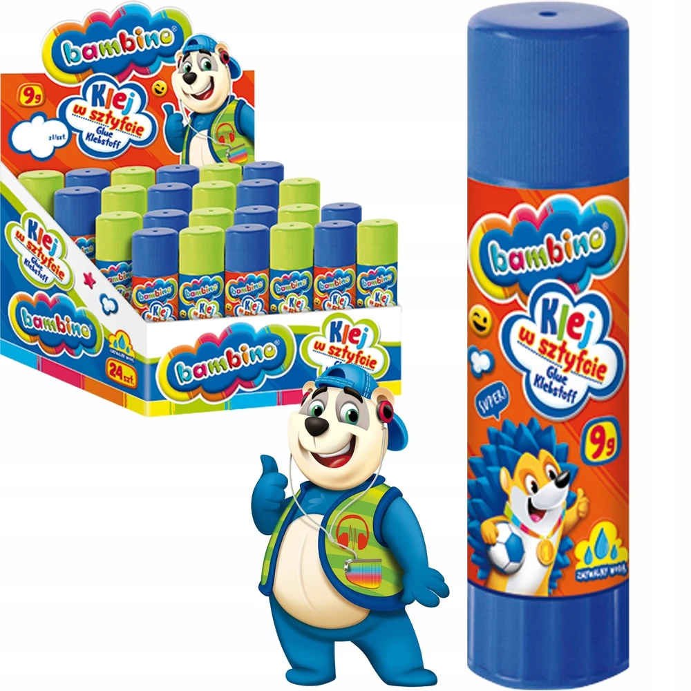 Bambino klijai lazdelėje 9g, 24 vnt.