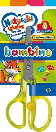 Bambino mokyklinės žirklės kairiarankiams, 1 vnt.