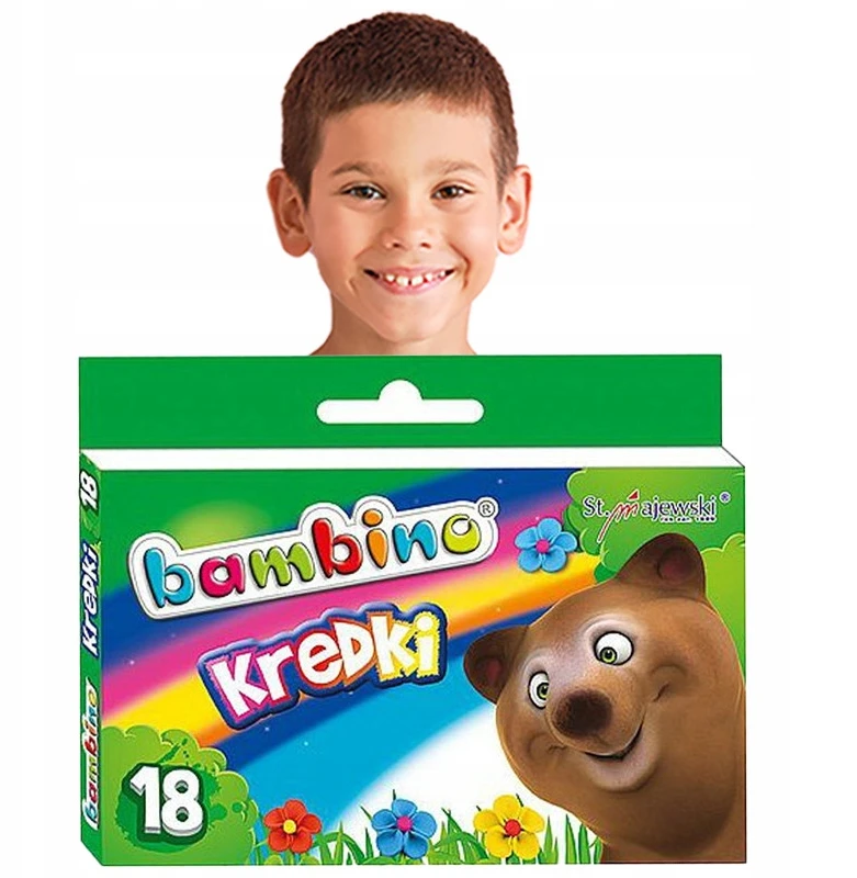 Bambino pieštukiniai dažai 18 spalvų vaikams