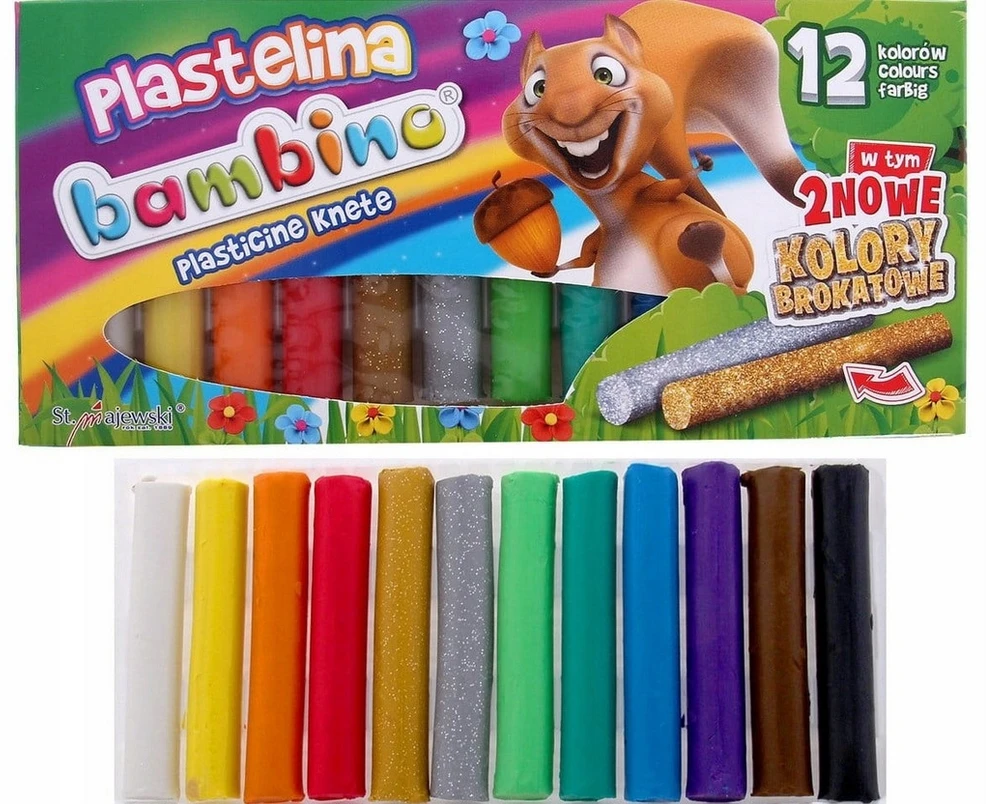 Bambino spalvinimo pieštukai, 24 spalvos, su drožtuku